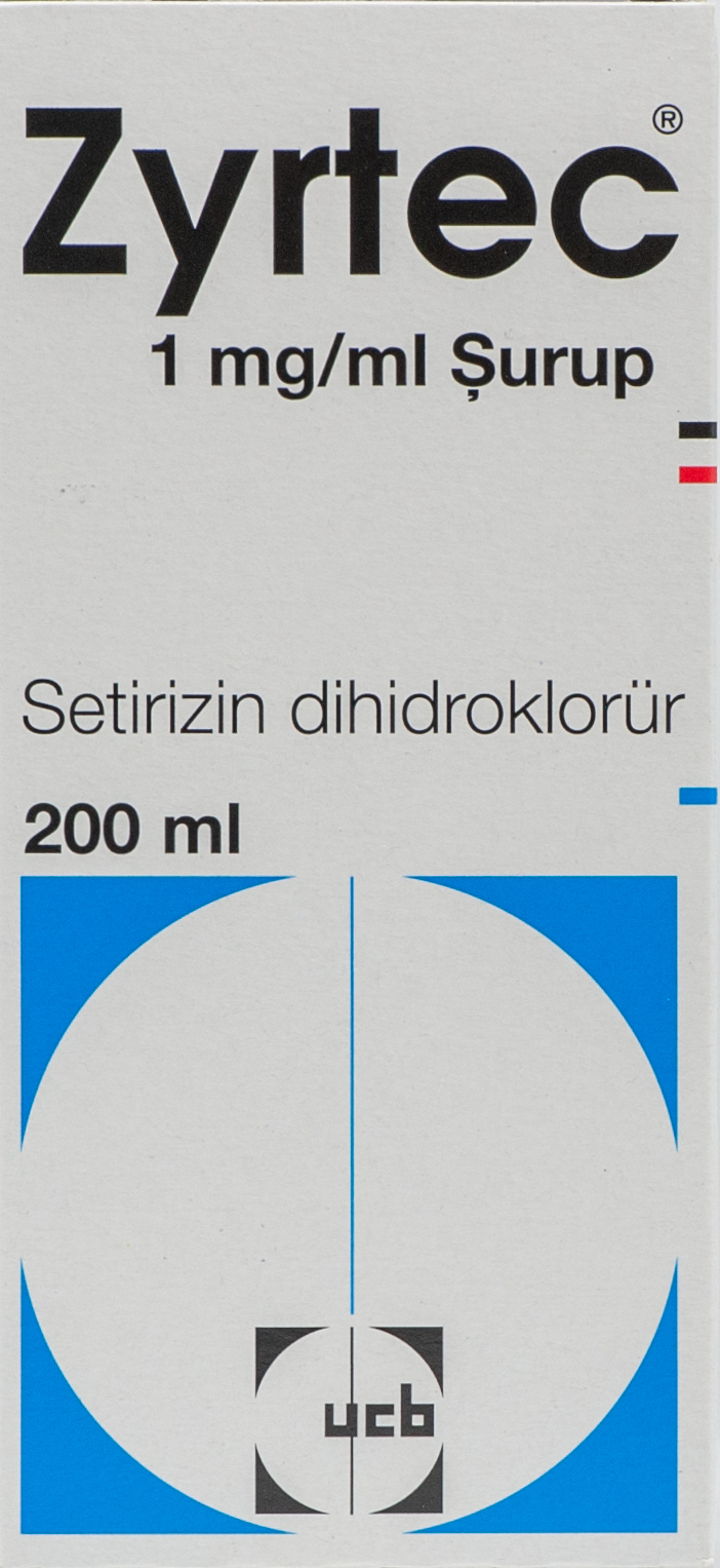 ZYRTEC (CETIRIZINE) 5MG/5ML SYRUP 200ML Seroled Pharmaceuticals